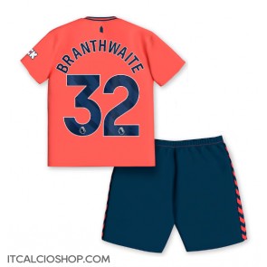 Everton Jarrad Branthwaite #32 Seconda Maglia Bambino 2023-24 Manica Corta (+ Pantaloni corti)